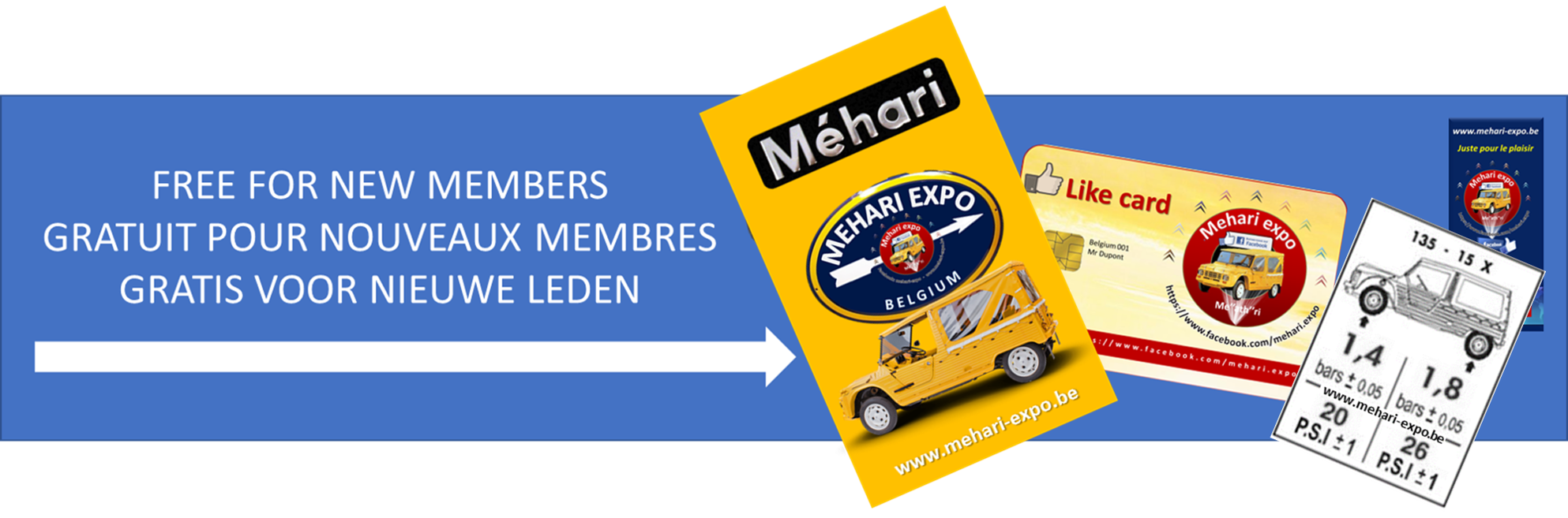 mehari expo member membre lid